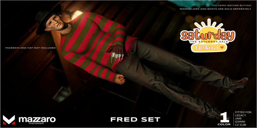 Fred Set - CZ Slim/Gianni/Jake/Legacy	&lt;a href=&quot;http://maps.secondlife.com/secondlife/Heartbreak/131/129/166&quot; target=&quot;_blank&quot;&gt;Teleport&lt;/a&gt;