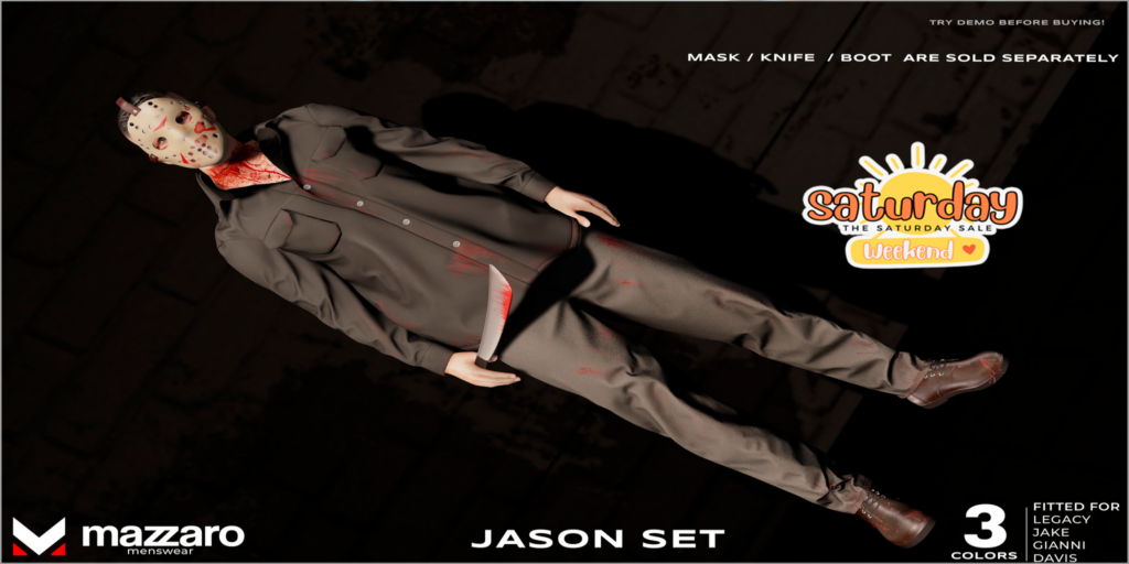Jason Set - Davis/Gianni/Jake/Legacy	&lt;a href=&quot;http://maps.secondlife.com/secondlife/Heartbreak/131/129/166&quot; target=&quot;_blank&quot;&gt;Teleport&lt;/a&gt;
