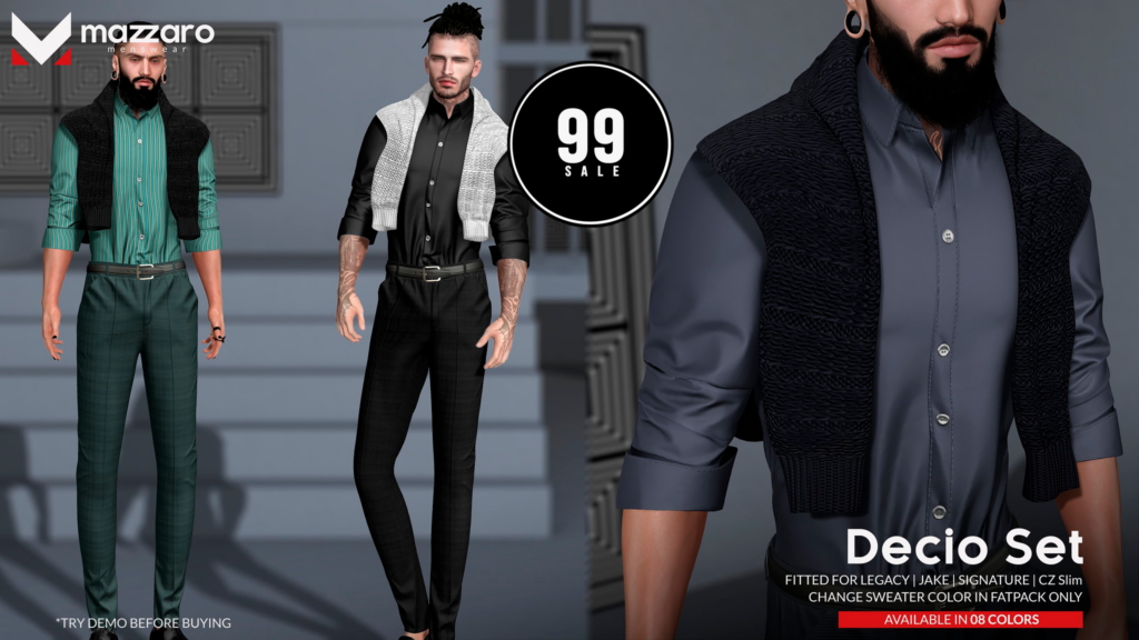 Decio Set - CZ Slim/Jake/Legacy/Signature	&lt;a href=&quot;http://maps.secondlife.com/secondlife/Heartbreak/131/129/166&quot; target=&quot;_blank&quot;&gt;Teleport&lt;/a&gt;