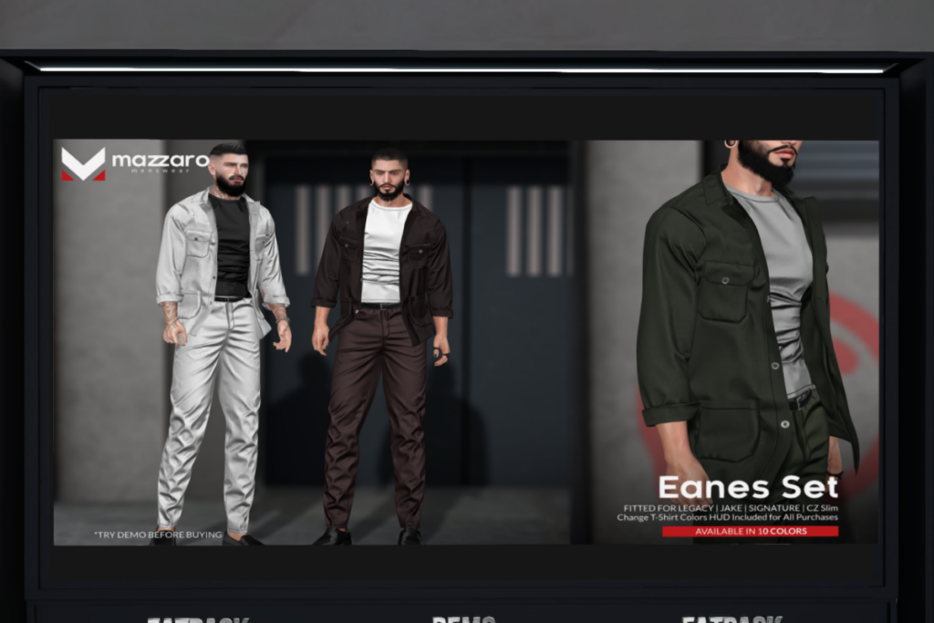 Eanes Set - CZSlim/Gianni/Jake/Legacy, L$280 each/L$900 each FP