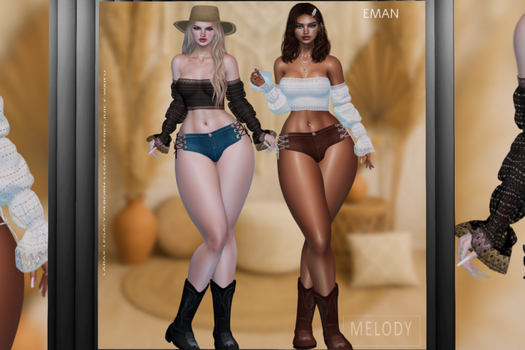 Eman Top &amp; Shorts - Legacy/MaitreyaX/Reborn/+mods, L$299 each/L$1899 each FP