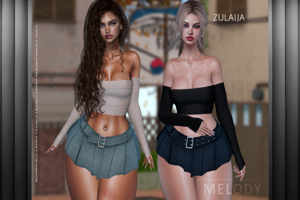 Zulaija Top &amp; Skirt - Legacy/MaitreyaX/Reborn/+mods, L$299 each/L$1899 FP