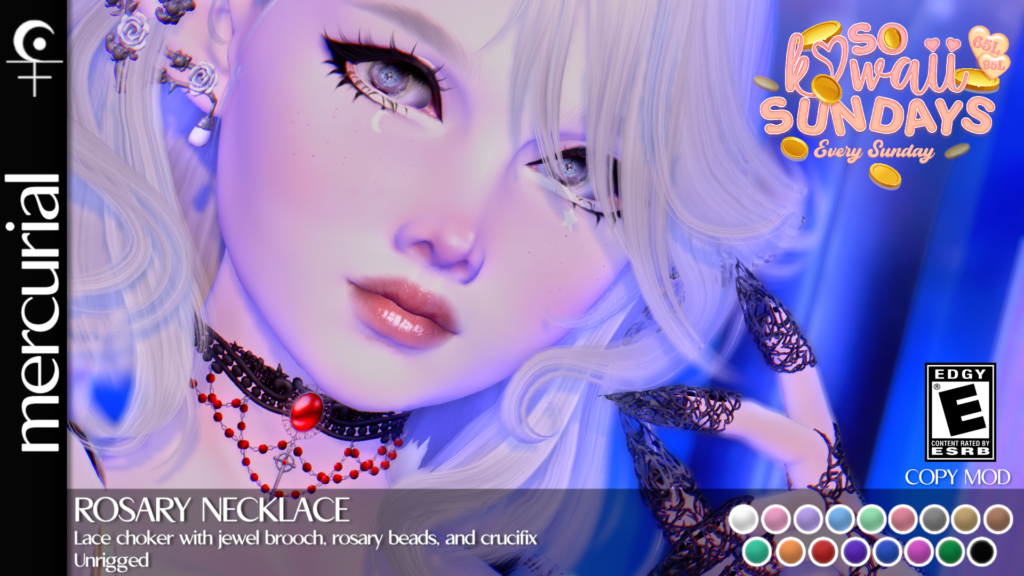 Rosary Necklace	&lt;a href=&quot;http://maps.secondlife.com/secondlife/Embrace%20the%20Ocean/111/171/1096&quot; target=&quot;_blank&quot;&gt;Teleport&lt;/a&gt;