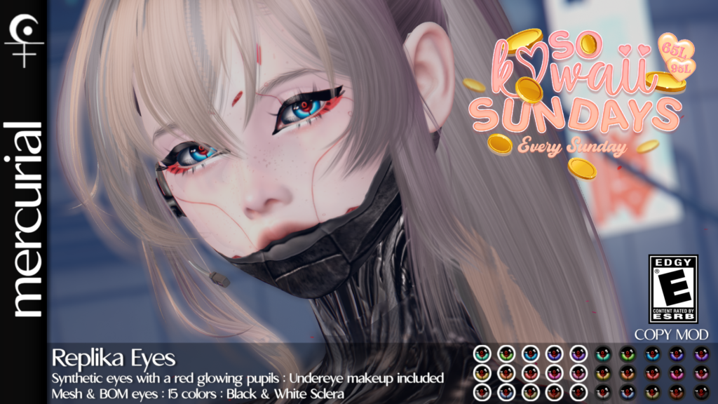 Replika Eyes - BOM/Mesh	&lt;a href=&quot;http://maps.secondlife.com/secondlife/Embrace%20the%20Ocean/111/171/1096&quot; target=&quot;_blank&quot;&gt;Teleport&lt;/a&gt;