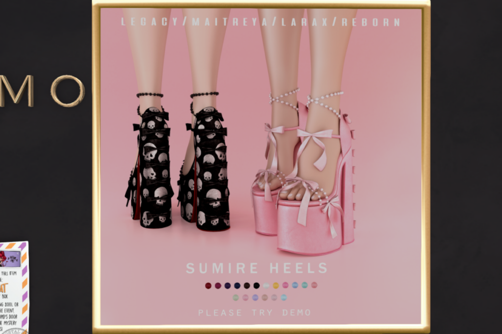 Sumire Heels - Legacy/MaitreyaX/Reborn/+mods, L$425 each/L$799 FP