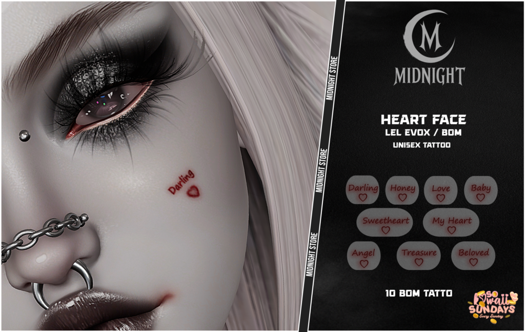 Heart Face Tattoo - EvoX	&lt;a href=&quot;http://maps.secondlife.com/secondlife/Helgrind/53/81/3603&quot; target=&quot;_blank&quot;&gt;Teleport&lt;/a&gt;