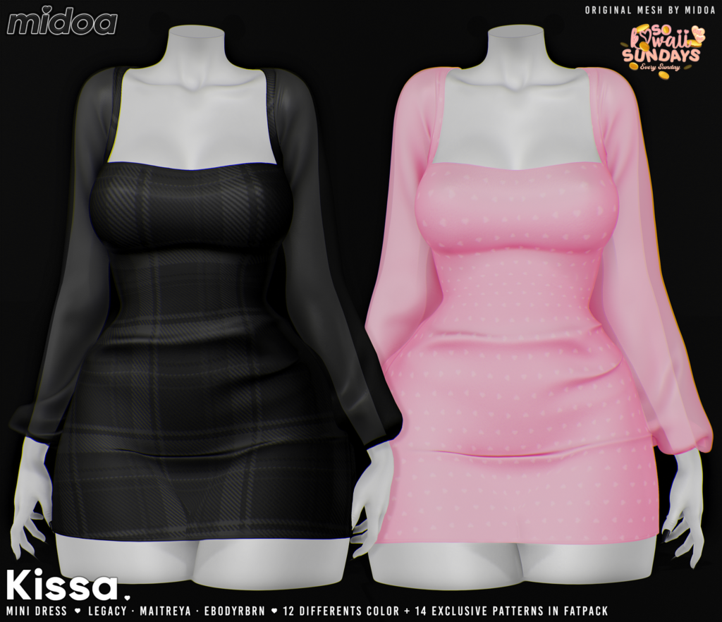 Kissa Mini Dress - Legacy/Maitreya/Reborn	&lt;a href=&quot;http://maps.secondlife.com/secondlife/Filhomes/19/70/2677&quot; target=&quot;_blank&quot;&gt;Teleport&lt;/a&gt;