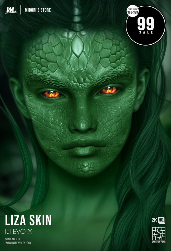 Liza Skin - EvoX	&lt;a href=&quot;https://maps.secondlife.com/secondlife/Oasis%20Paradise/223/54/700&quot; target=&quot;_blank&quot;&gt;Teleport&lt;/a&gt;