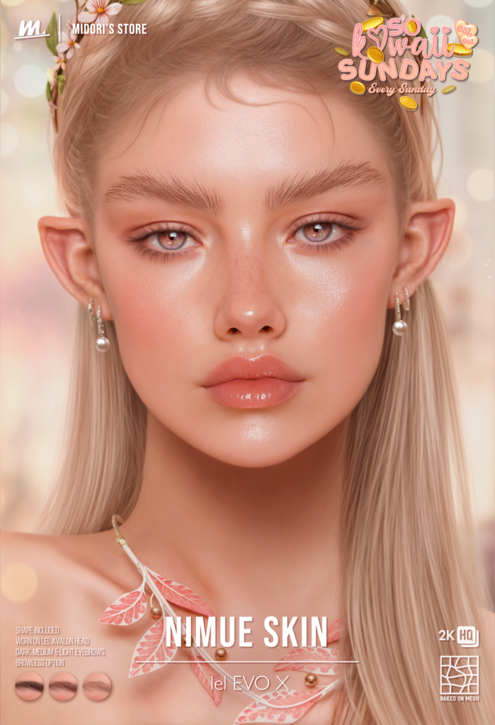 Nimue Skin - EvoX	&lt;a href=&quot;http://maps.secondlife.com/secondlife/Tulsa%20Time/196/78/1302&quot; target=&quot;_blank&quot;&gt;Teleport&lt;/a&gt;