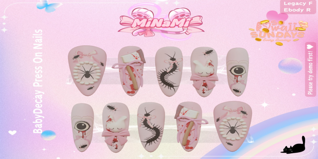 BabyDecay Mesh Nails - Legacy/Reborn	&lt;a href=&quot;http://maps.secondlife.com/secondlife/Notteterna/160/78/1121&quot; target=&quot;_blank&quot;&gt;Teleport&lt;/a&gt;