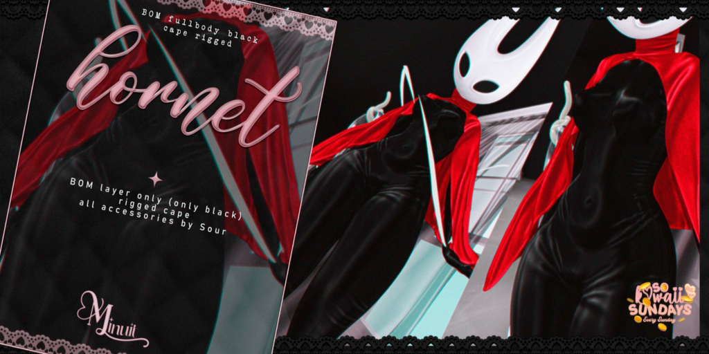 Hornet Outfit - BOM	&lt;a href=&quot;http://maps.secondlife.com/secondlife/Tomoeda/212/204/2063&quot; target=&quot;_blank&quot;&gt;Teleport&lt;/a&gt;
