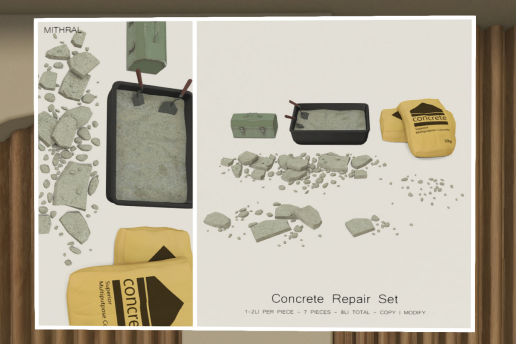 Concrete Repair Set, L$159