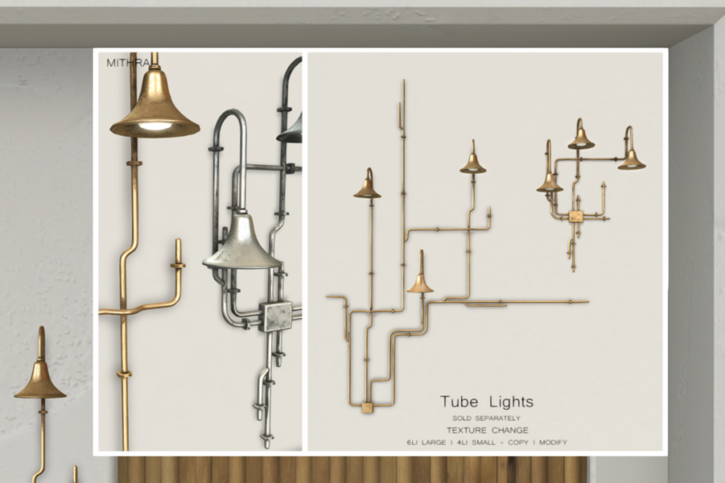 Tube Lights, L$129 each/L$349 each FP
