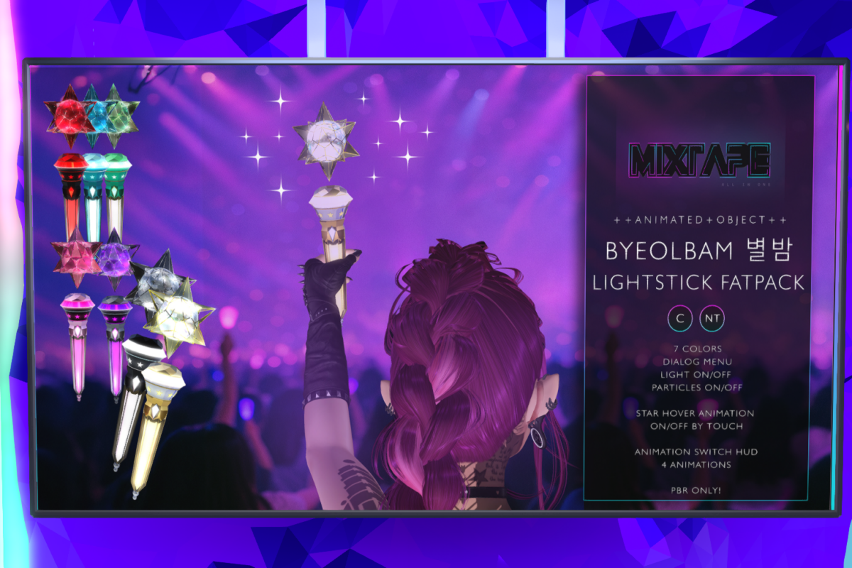 Byeoblbam Lightstick, L$399 each/L$1299 FP