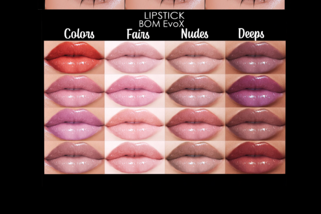 Vloody Lipsticks - Evo X, L$129 each