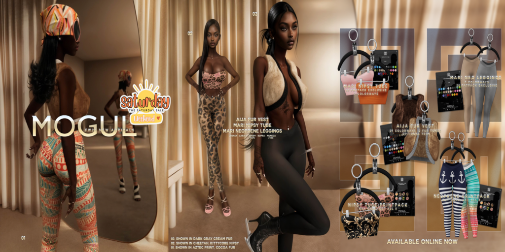 Alja Fur Vest - Inithium/Legacy/MaitreyaX/Reborn/Yentements/+mods | Mari Nipsy Tube &amp; Neoprene Leggings - Inithium/Legacy/MaitreyaX/Reborn/Yentements/+mods	&lt;a href=&quot;https://maps.secondlife.com/secondlife/MOGUL%20Flagship/186/141/21&quot; target=&quot;_blank&quot;&gt;Teleport&lt;/a&gt;