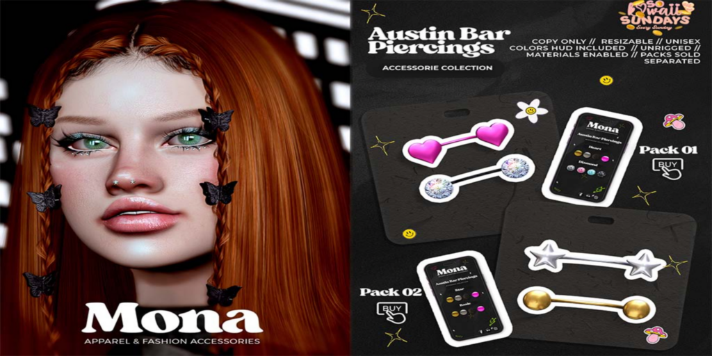 Austin Bar Piercings	&lt;a href=&quot;https://maps.secondlife.com/secondlife/Tulsa%20Time/97/217/1502&quot; target=&quot;_blank&quot;&gt;Teleport&lt;/a&gt;