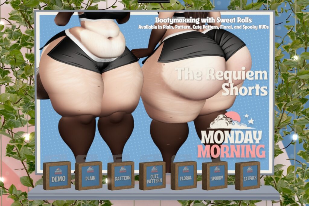 The Requiem Shorts - Reborn/+mods, L$399 each/L$1299 FP