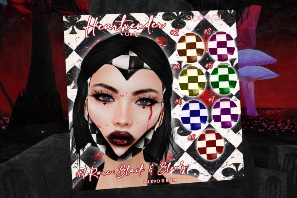 Hearttender Facepaint - EvoX, L$50 per play/L$500 FP