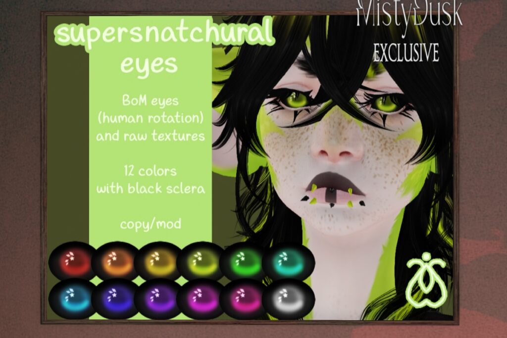 Supersnatchural Eyes - BOM, L$250 FP