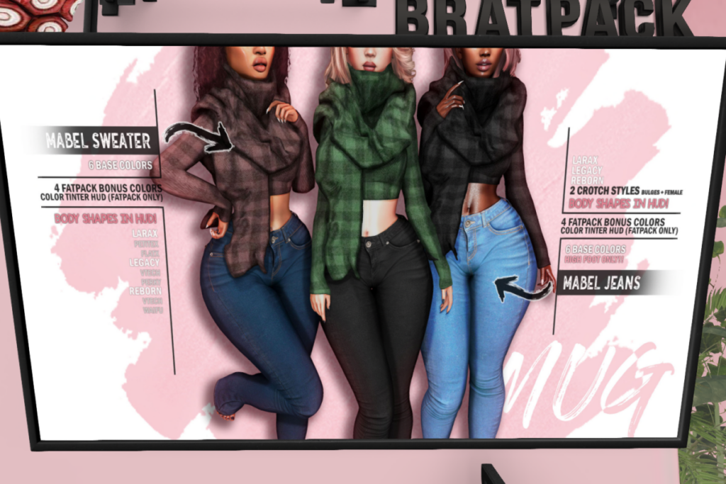 Mabel Sweater &amp; Jeans - Legacy/MaitreyaX/Reborn/+mods	&lt;a href=&quot;http://maps.secondlife.com/secondlife/Mug/70/182/35&quot; target=&quot;_blank&quot;&gt;Teleport&lt;/a&gt;