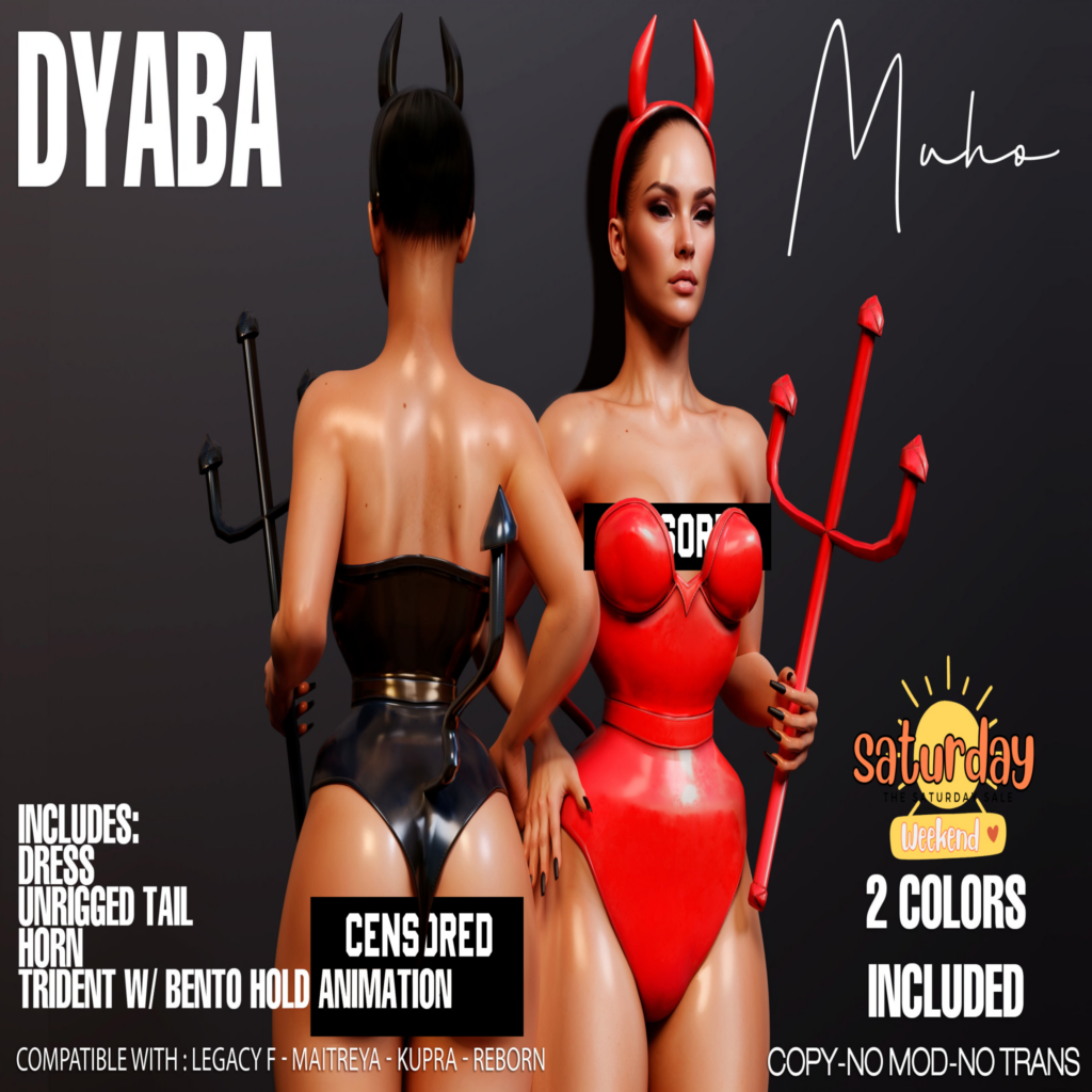 Dyaba Outfit &amp; Accessories - Inithium/Legacy/Maitreya/Reborn	&lt;a href=&quot;http://maps.secondlife.com/secondlife/Magic%20Sky/157/112/2022&quot; target=&quot;_blank&quot;&gt;Teleport&lt;/a&gt;