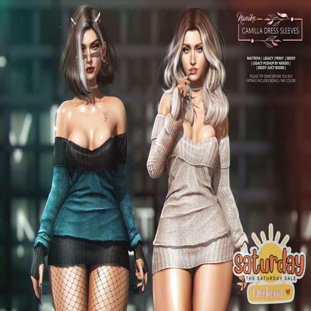 Camila Dress &amp; Sleeves - Legacy/Maitreya/Reborn/+mods	&lt;a href=&quot;http://maps.secondlife.com/secondlife/Serena%20Almeria/42/87/2002&quot; target=&quot;_blank&quot;&gt;Teleport&lt;/a&gt;