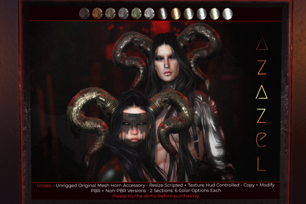 Azazel Horns, L$199