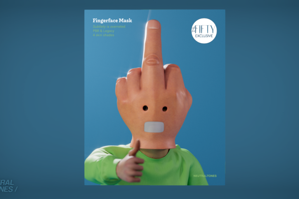 Fingerface Mask, L$349