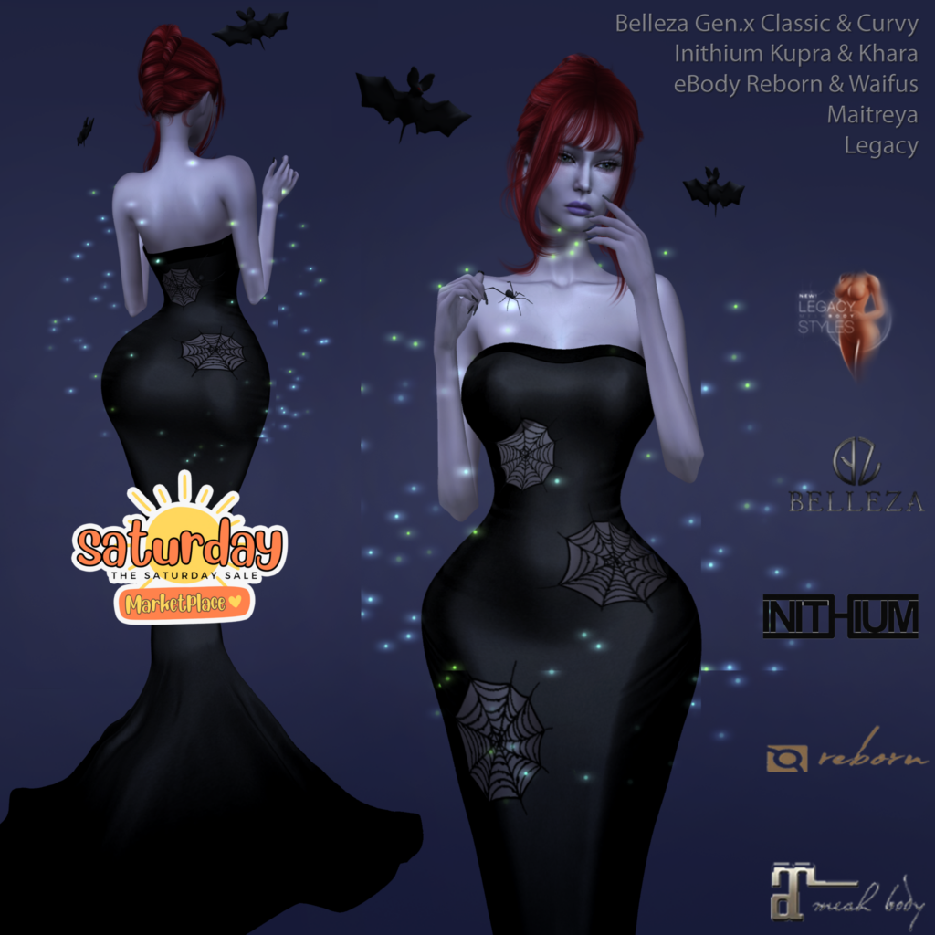 Halloween Gown - GenX/Inithium/Legacy/Maitreya/Reborn/+mods	&lt;a href=&quot;https://tinyurl.com/39r6s8z9&quot; target=&quot;_blank&quot;&gt;Marketplace Link&lt;/a&gt;