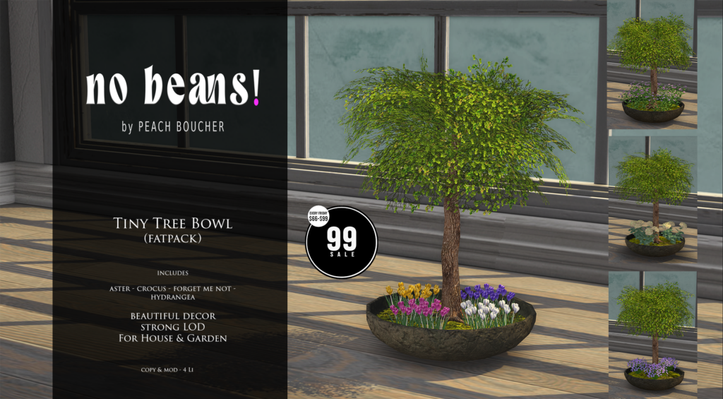 Tiny Tree Bowl Decor	&lt;a href=&quot;http://maps.secondlife.com/secondlife/Ethereal%20Shores/29/176/3002&quot; target=&quot;_blank&quot;&gt;Teleport&lt;/a&gt;