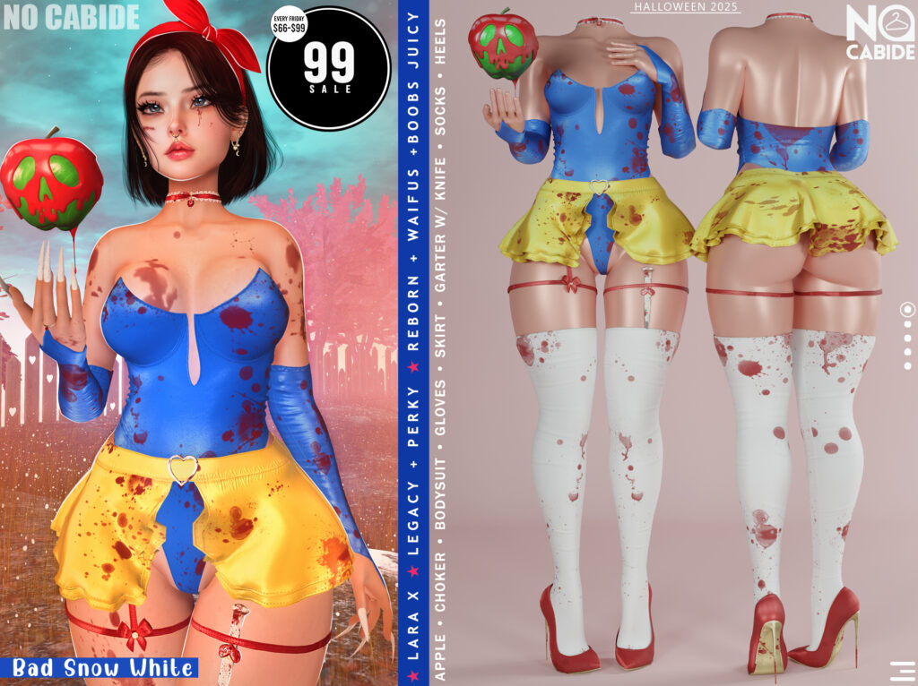 Bad Snow White Costume - Legacy/MaitreyaX/Reborn/+mods	&lt;a href=&quot;http://maps.secondlife.com/secondlife/Vardor/220/50/4039&quot; target=&quot;_blank&quot;&gt;Teleport&lt;/a&gt;