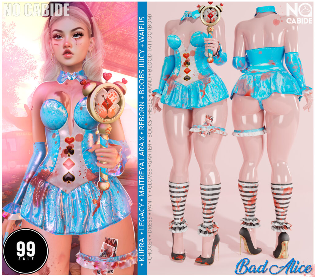 Bad Alice Set - Inithium/Legacy/MaitreyaX/Reborn/+mods	&lt;a href=&quot;http://maps.secondlife.com/secondlife/Vardor/220/50/4039&quot; target=&quot;_blank&quot;&gt;Teleport&lt;/a&gt;
