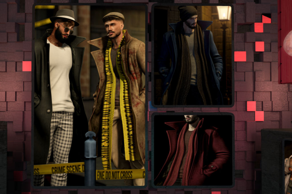 Derrick Coat, L$350 each/L$1250 FP