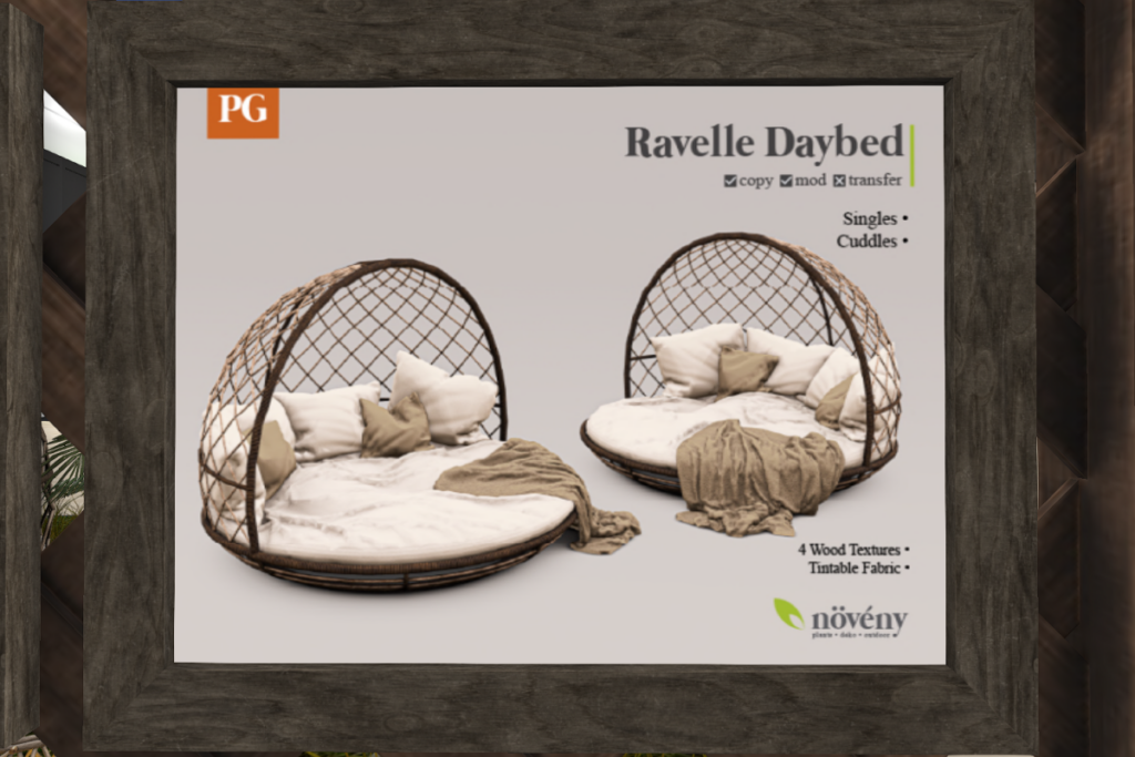 Ravelle Daybed, L$200-L$300 each