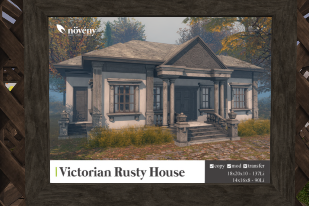 Victorian Rusty House	&lt;a href=&quot;http://maps.secondlife.com/secondlife/BigBang/153/191/1501&quot; target=&quot;_blank&quot;&gt;Teleport&lt;/a&gt;