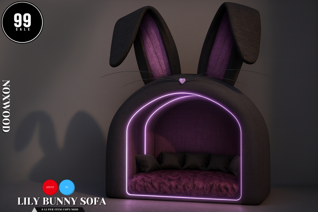 Lily Bunny Sofa	&lt;a href=&quot;http://maps.secondlife.com/secondlife/SunnySky%20Business%20Dist/145/170/501&quot; target=&quot;_blank&quot;&gt;Teleport&lt;/a&gt;
