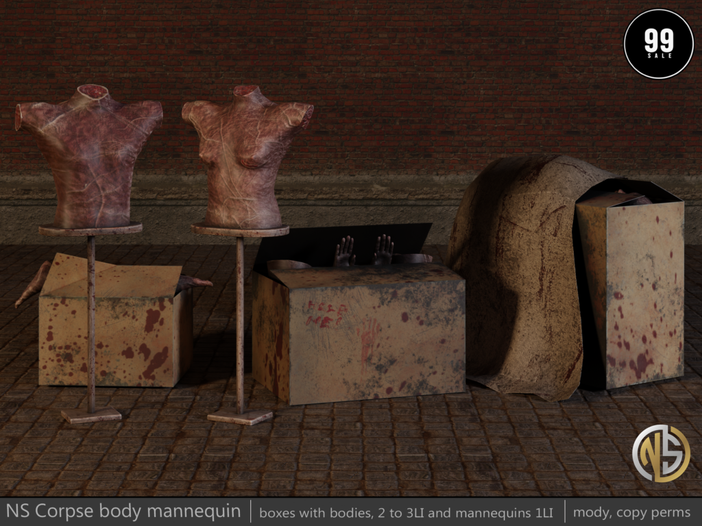 NS Corpose Body Mannequin Decor	&lt;a href=&quot;http://maps.secondlife.com/secondlife/Magic%20Sky/191/133/2022&quot; target=&quot;_blank&quot;&gt;Teleport&lt;/a&gt;