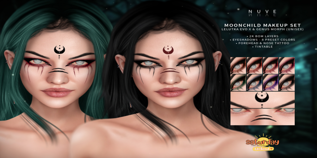 Moonchild Makeup Set - EvoX	&lt;a href=&quot;http://maps.secondlife.com/secondlife/RAWR/131/69/21&quot; target=&quot;_blank&quot;&gt;Teleport&lt;/a&gt;