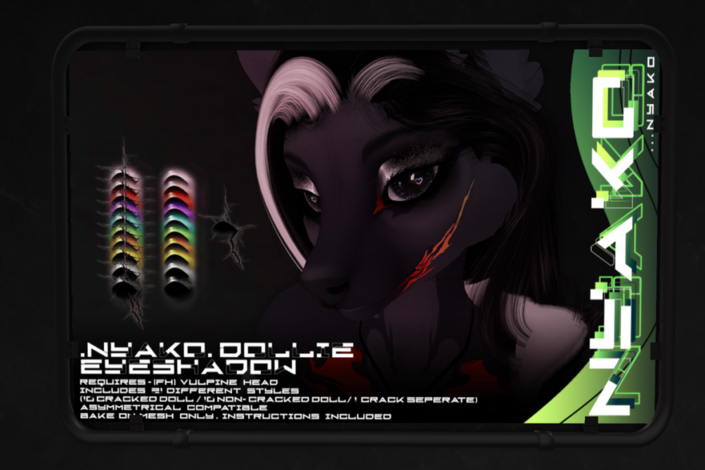Dollie Makeup - FH Vulpine Head, L$399