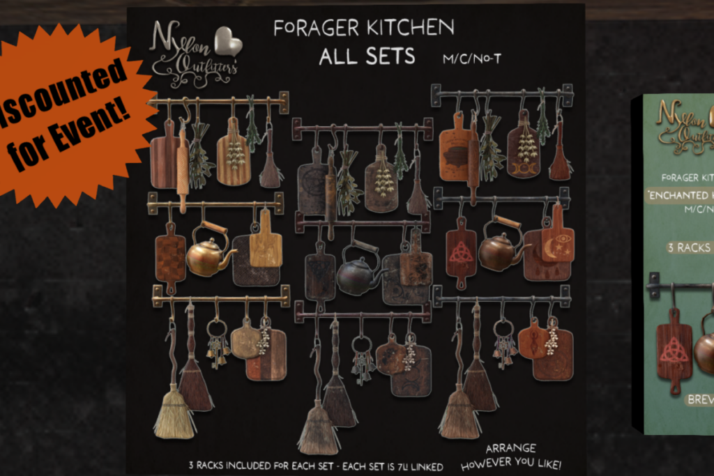 Forager Kitchen, L$200 each/L$550 FP
