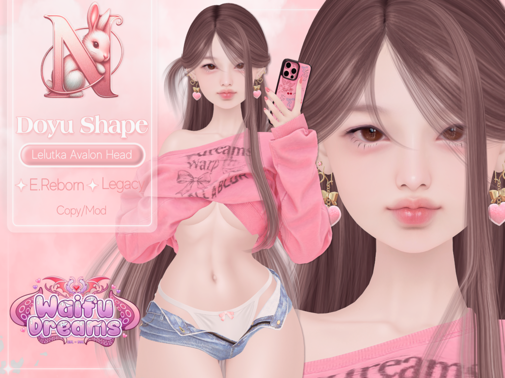 Doyu Shape - EvoX Avalon/Legacy/Reborn	&lt;a href=&quot;http://maps.secondlife.com/secondlife/Dolcenotte/98/143/1769&quot; target=&quot;_blank&quot;&gt;Teleport&lt;/a&gt;