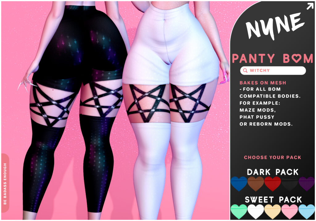 Witchy Leggings - BOM	&lt;a href=&quot;http://maps.secondlife.com/secondlife/xLUMINOUS%20HALLWAYx/137/159/21&quot; target=&quot;_blank&quot;&gt;Teleport&lt;/a&gt;