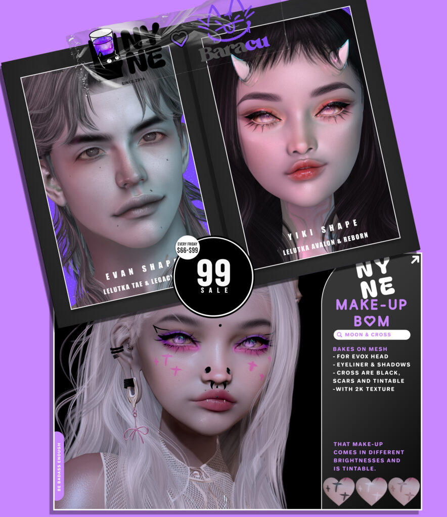 Evan Shape - EvoX Tae/Legacy | Yiki Shape - EvoX Avalon/Reborn	&lt;a href=&quot;http://maps.secondlife.com/secondlife/xLUMINOUS%20HALLWAYx/137/159/21&quot; target=&quot;_blank&quot;&gt;Teleport&lt;/a&gt;
