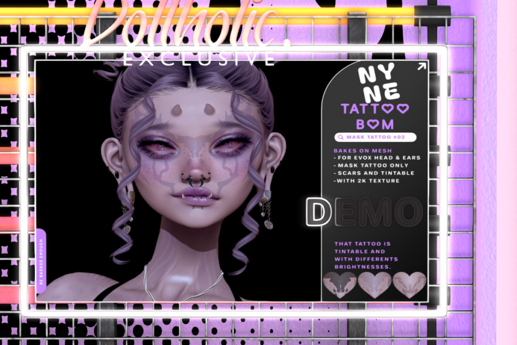 Mask Tattoo #02 - Evo X, L$249