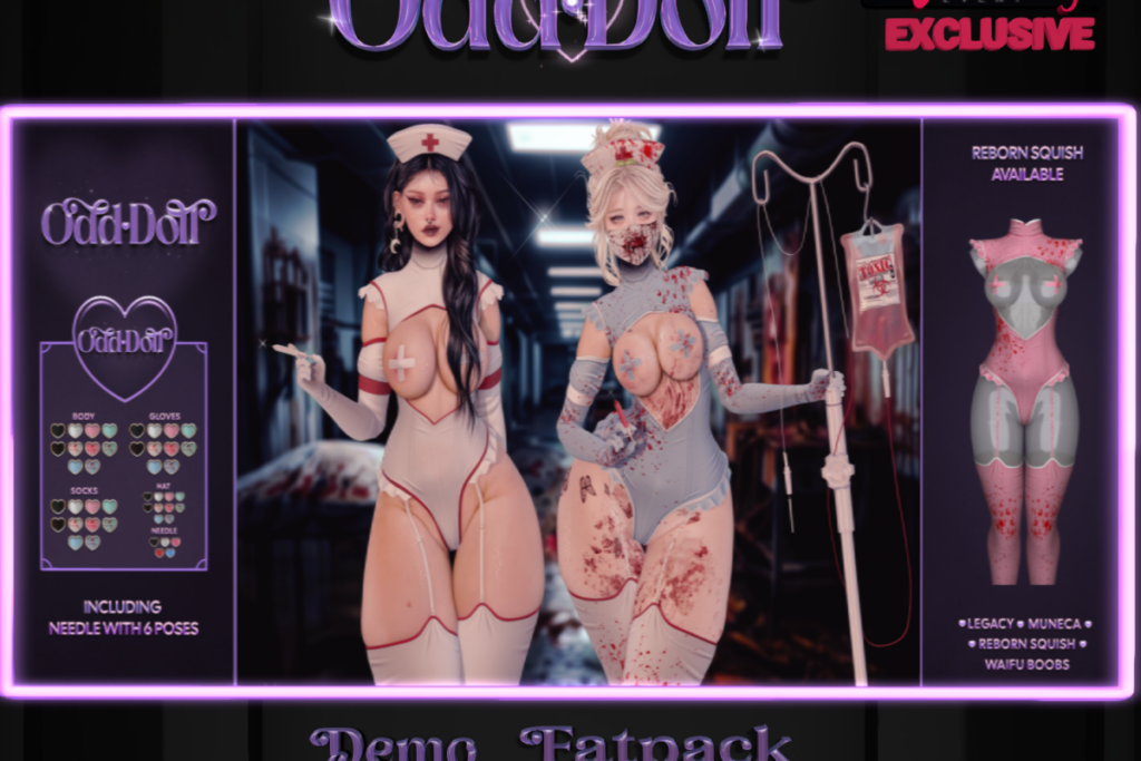 Nurse Set - Legacy/Reborn/Yentements/+mods, L$499 each/L$2999 FP