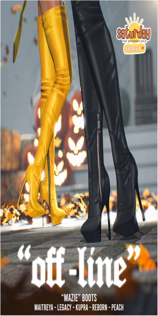 Mazie Boots - Inithium/Legacy/Maitreya/Peach/Reborn	&lt;a href=&quot;https://maps.secondlife.com/secondlife/YUNG/96/129/1050&quot; target=&quot;_blank&quot;&gt;Teleport&lt;/a&gt;