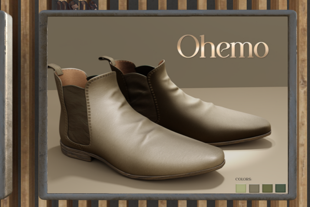 Chelsea Leather Boots - Gianni/Legacy	&lt;a href=&quot;http://maps.secondlife.com/secondlife/Horan/49/229/2002&quot; target=&quot;_blank&quot;&gt;Teleport&lt;/a&gt;