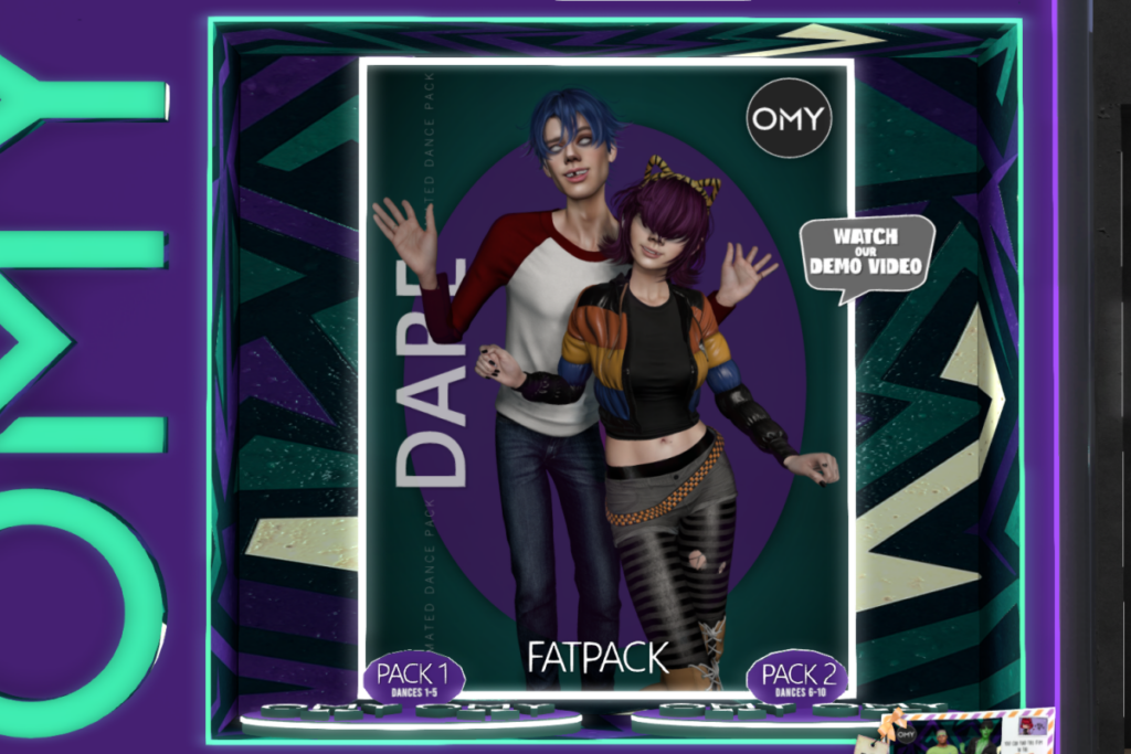 Dare Dances, L$1000 each/L$1600 FP