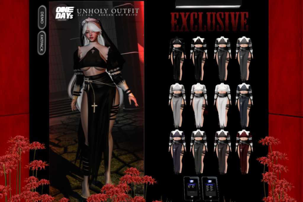 Unholy Outfit - Reborn/+mods, L$350 each/L$1500 FP